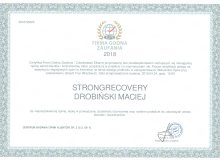 Сертификат Компания Достойная Доверия 2018 Elite – StrongRecovery