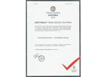 Сертификат Компания Достойная Доверия 2019 – StrongRecovery