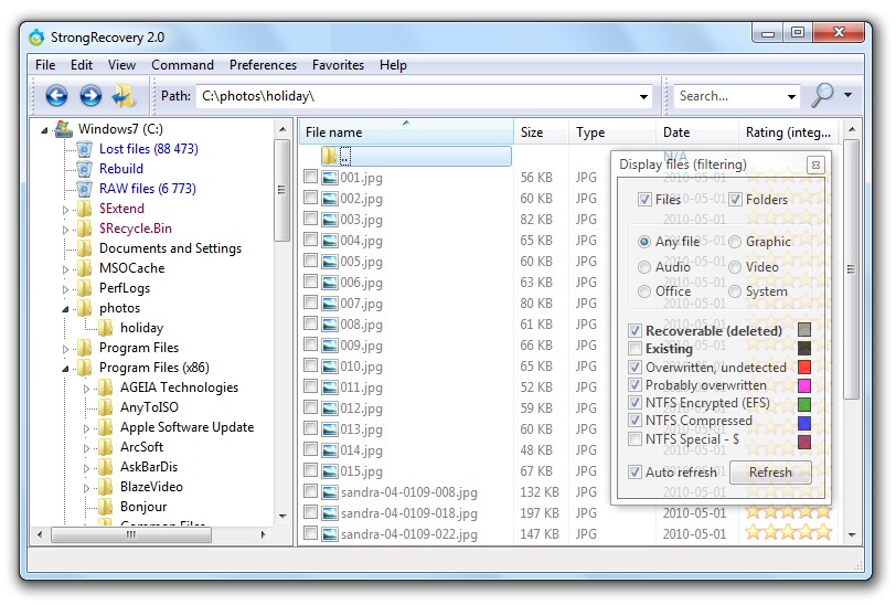 StrongRecovery screenshot StrongRecovery screenshot